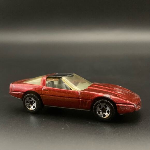 Vintage 1982 Hot Wheels 80’s Corvette Die Cast Maroon Toy Car - Picture 5 of 14